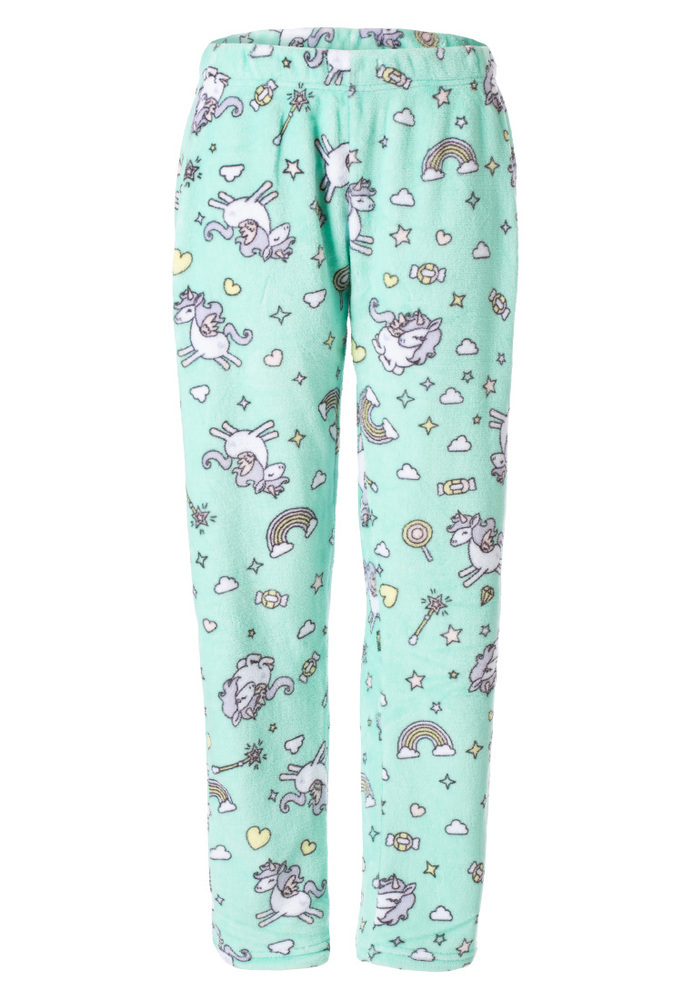 Pyjama-Hose mit All-Over Einhorn-Print