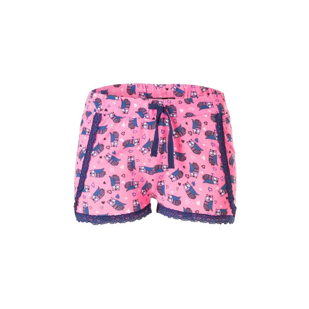 Pyjama Shorts mit Eulen