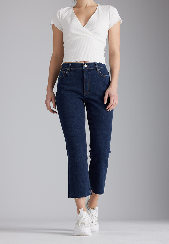 Flared Croped High Waist Jeans