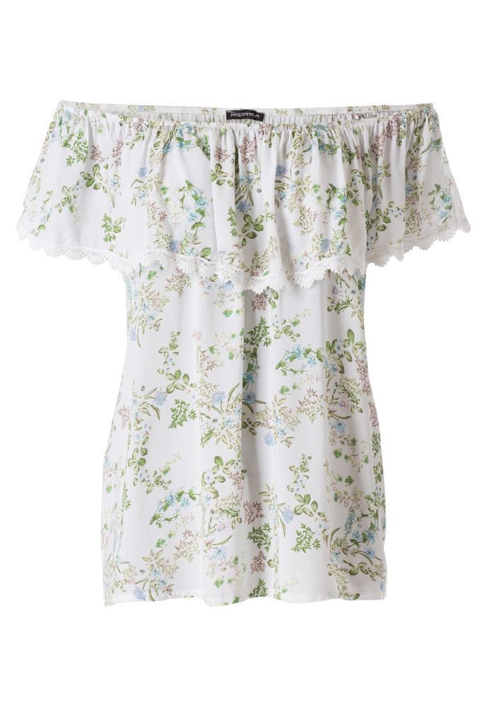 Bluse mit All-over Blumen-Print