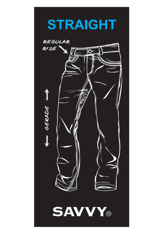 Basic Straight Regular Rise Jeans