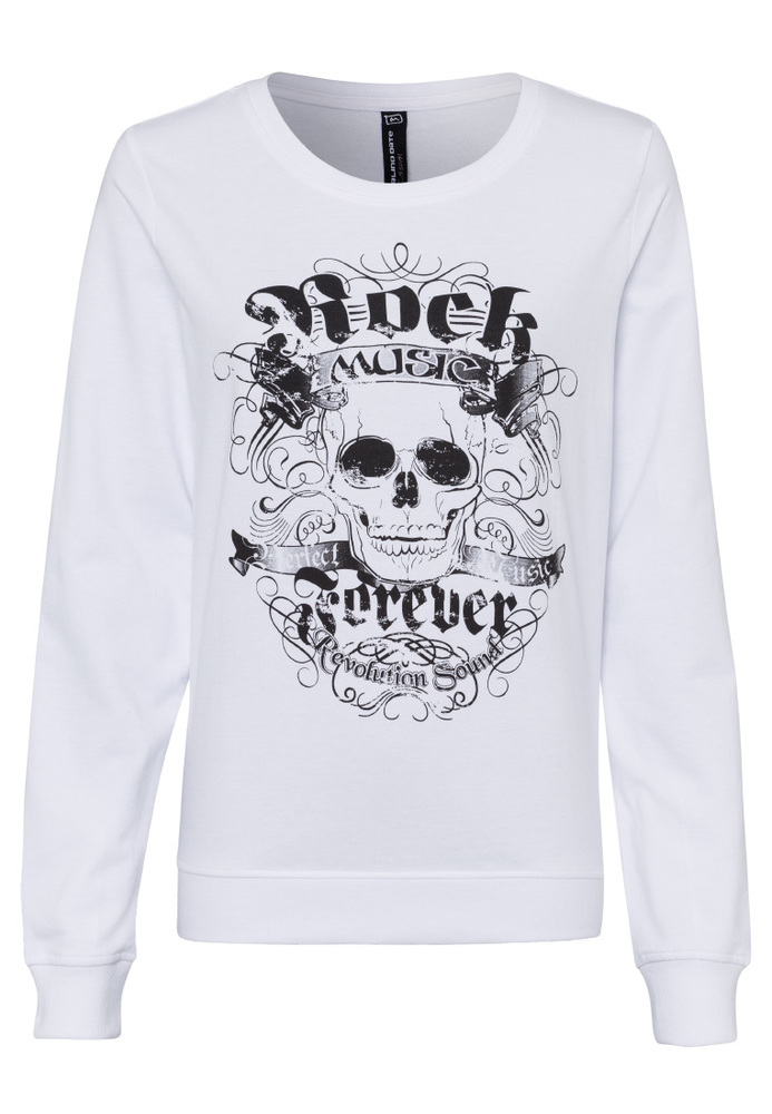 Longsleeve mit Totenkopf-Print