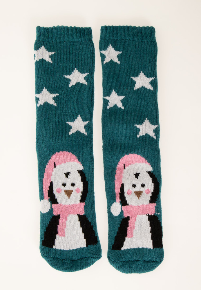 Socken mit Weihnachtsmotiv