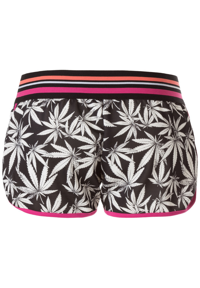 Shorts mit Hanf-Print