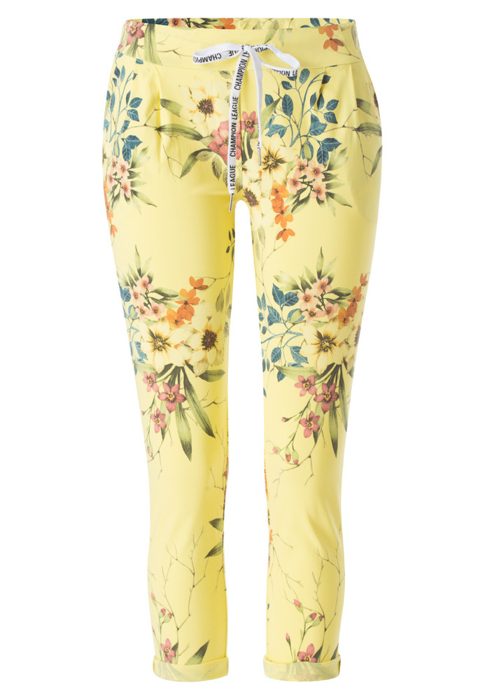 Jogpants mit All-Over Blumen-Muster