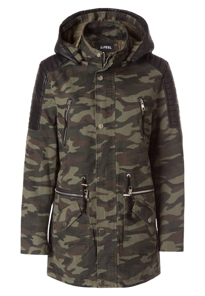 Parka mit Camouflage-Muster