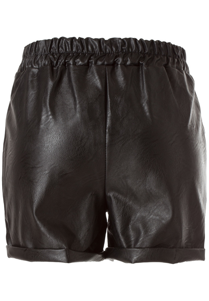 Shorts in Leder-Optik