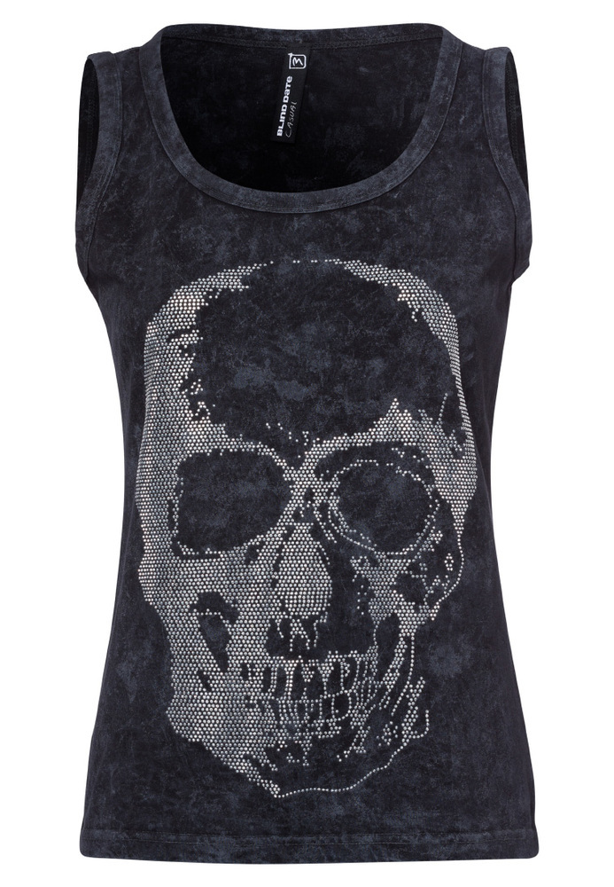 Tank-Top mit Totenkopf-Motiv