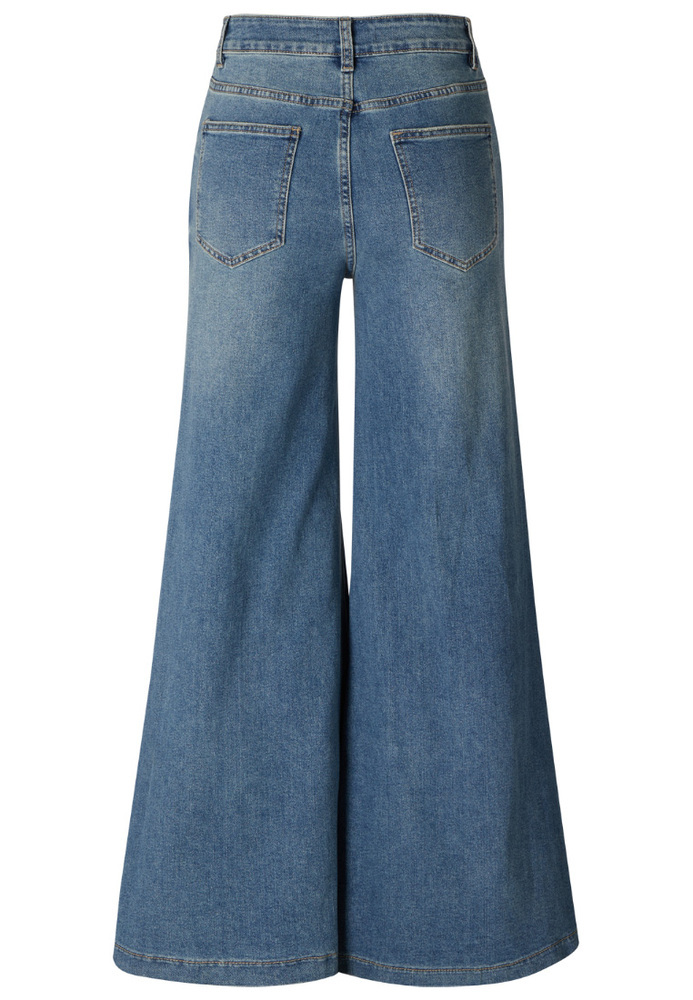 Flared-Jeans mit extraweitem Bein