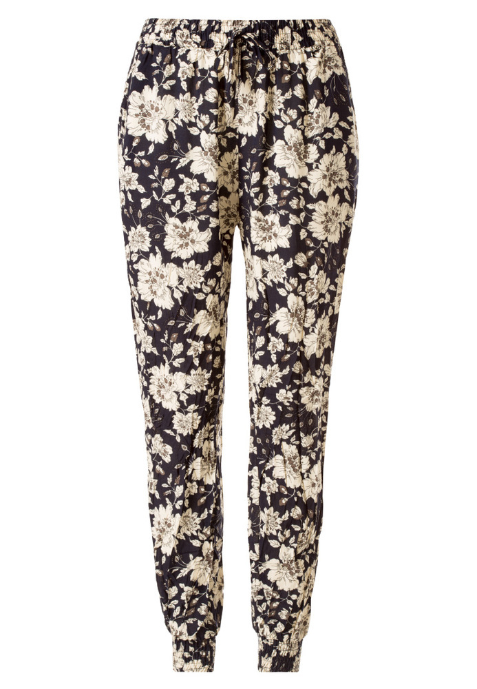 Haremshose mit All-Over Blumen-Print