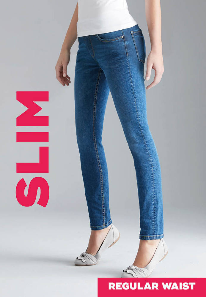 Slim Regular Waist Jeans