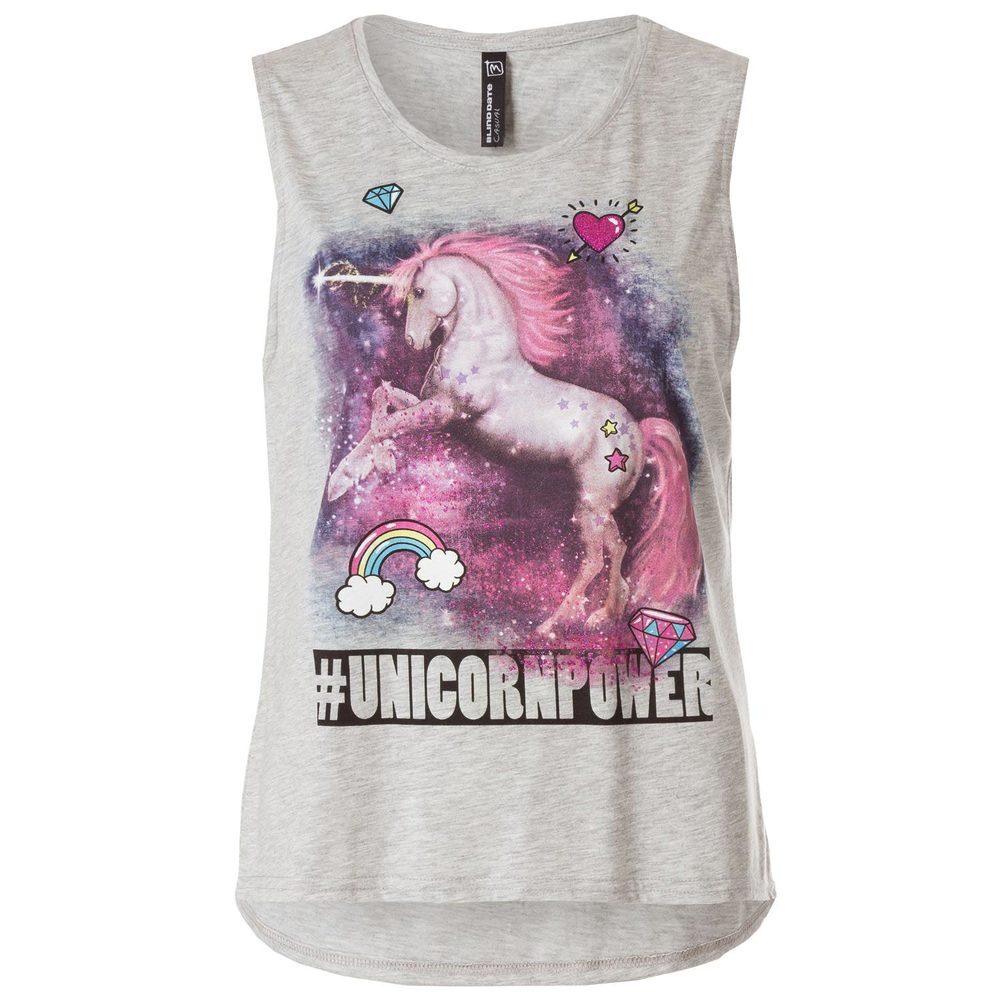 Top mit Einhorn-Print