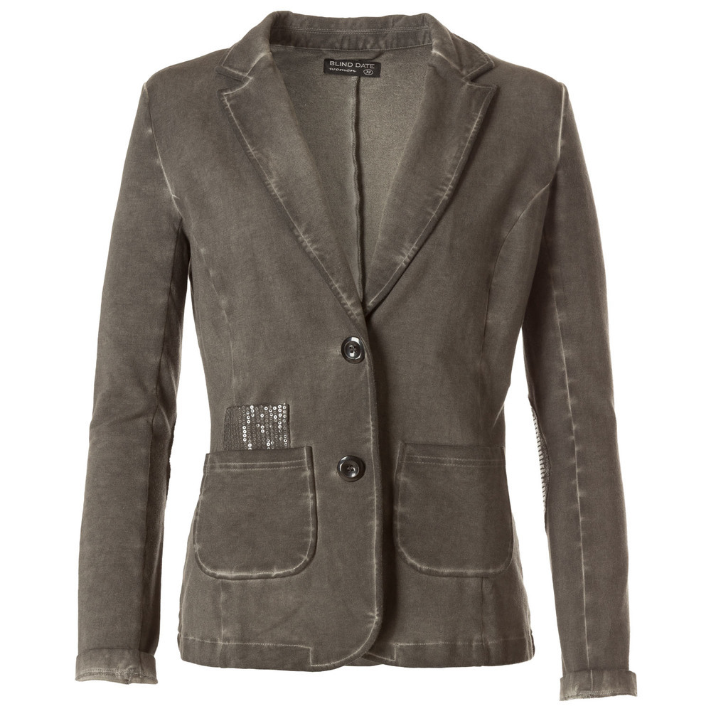 Blazer mit Pailleten-Patches