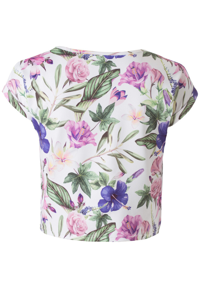 Fledermausshirt mit All-Over Blumen-Print