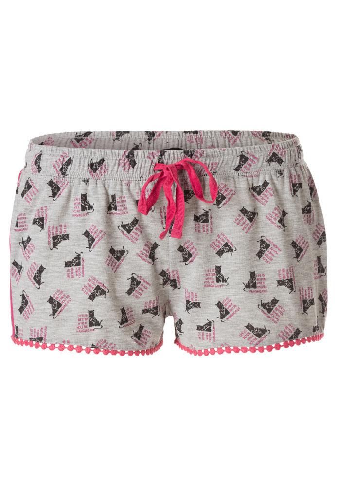 Pyjama Shorts mit Katzen