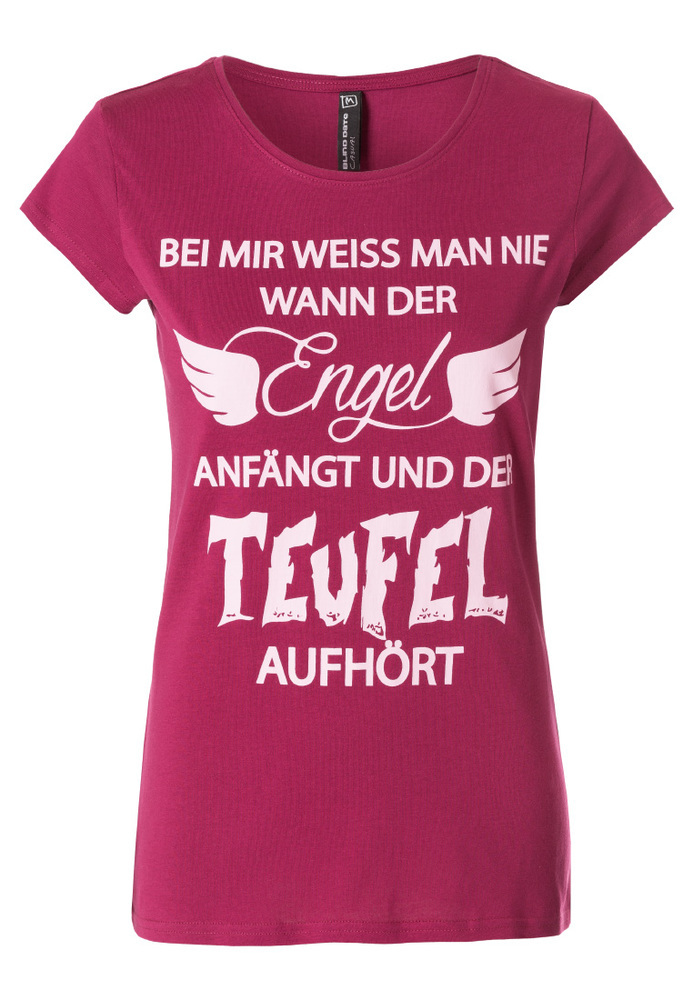 T-Shirt mit Sprüche-Druck