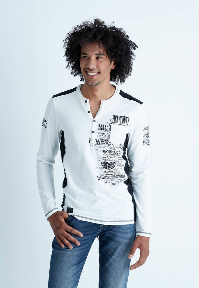 Longsleeve mit Schriftzug-Prints