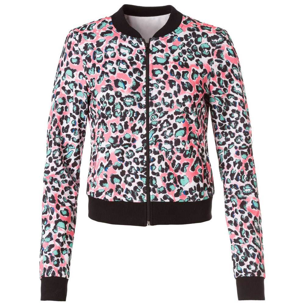 Bomberjacke mit Leo-Print