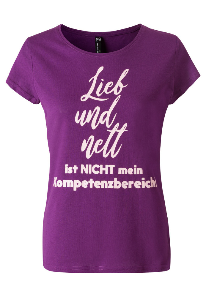 T-Shirt mit Sprüche-Druck