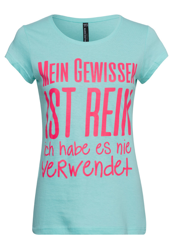 T-Shirt mit Sprüche-Druck