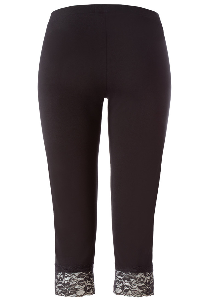 Capri-Leggings mit Spitze