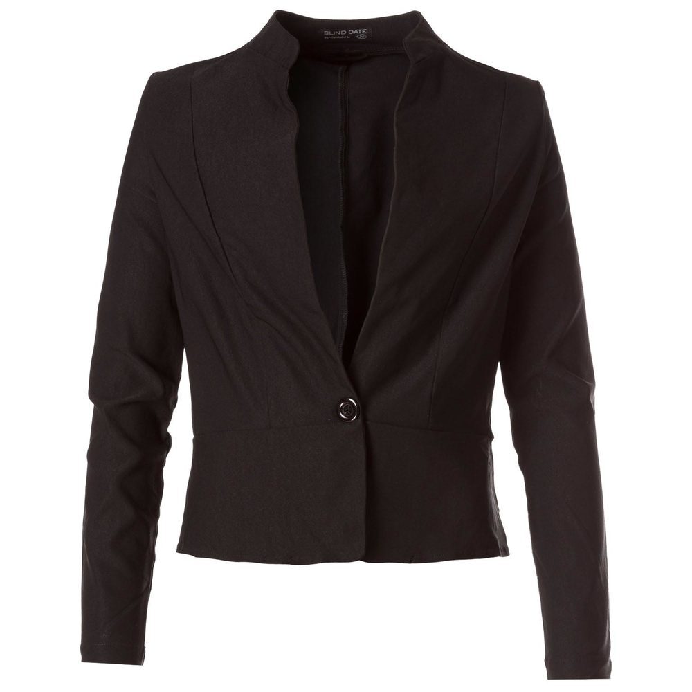 Blazer mit Stehkragen