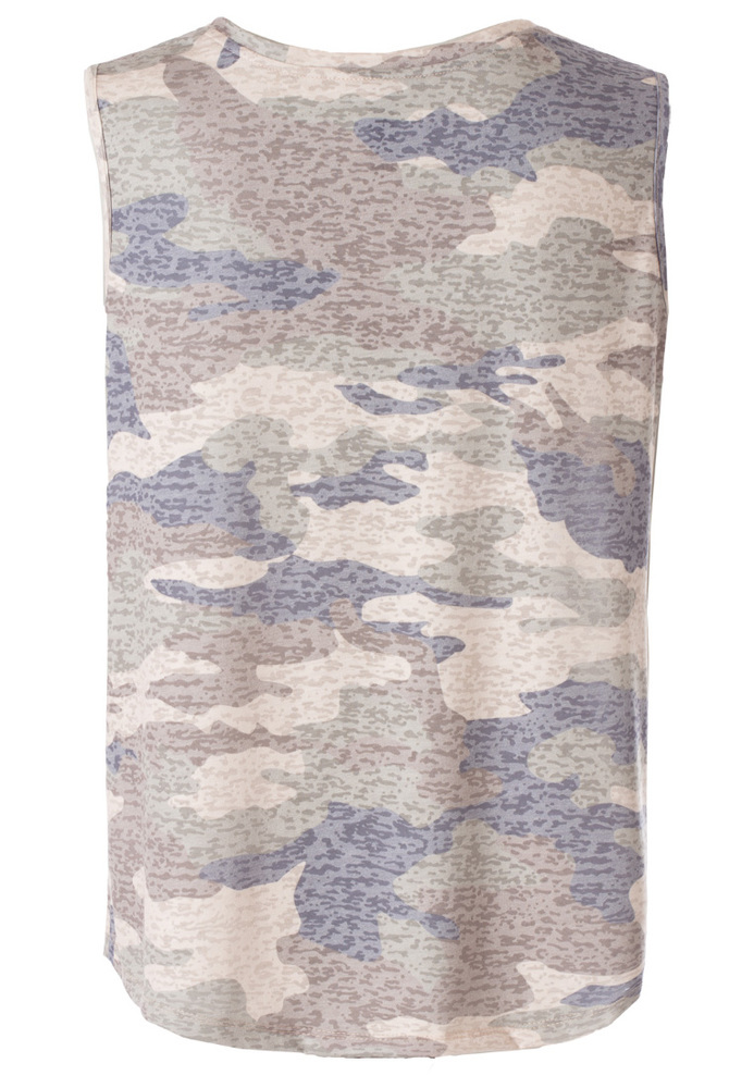 Ausbrenner-Tank-Top in Camouflage-Optik