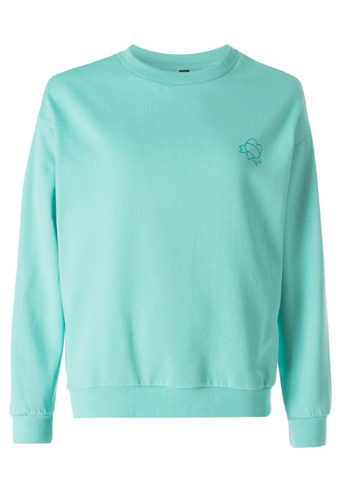 Basic-Sweatshirt mit Stickerei