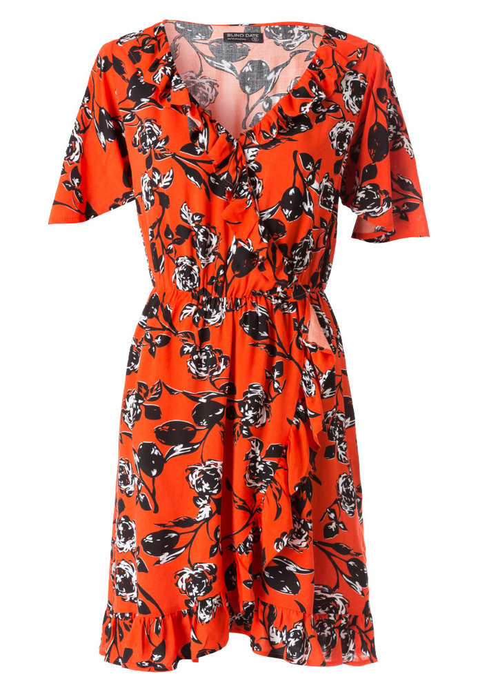 Kleid mit Blumen-Muster