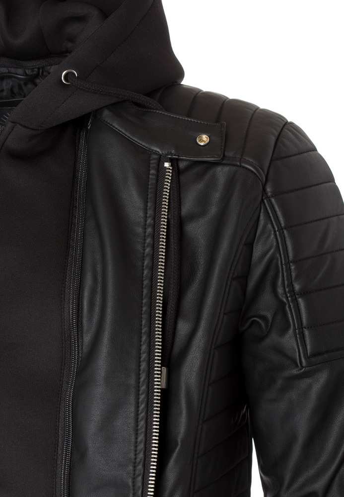 Bikerjacke aus Lederimitat