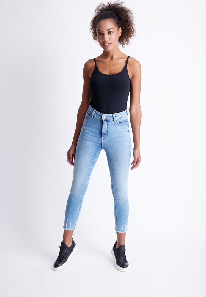 Ankle High Waist Jeans