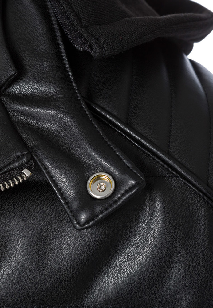 Lederimitatjacke im Biker-Style