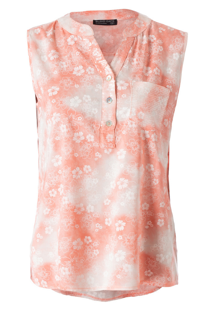 Tunika-Shirt mit All-Over Blumen-Muster