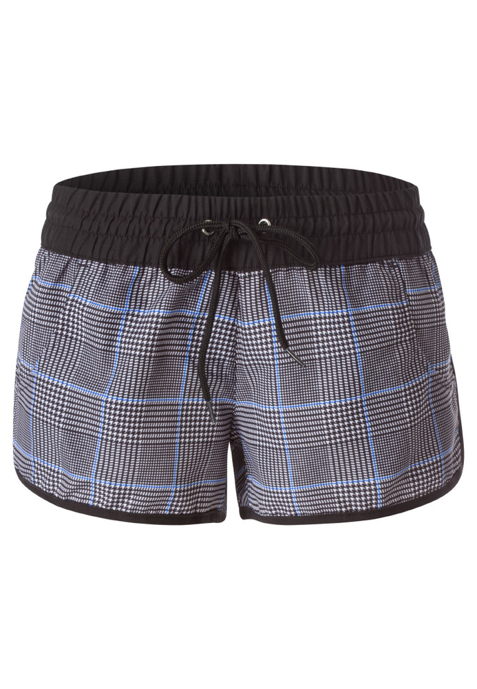 Badeshorts mit All-Over Karo-Muster