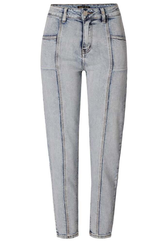 Mom-Jeans mit Front-Naht