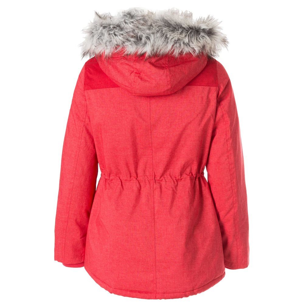 Outdoor-Jacke mit Fellimitat-Besatz