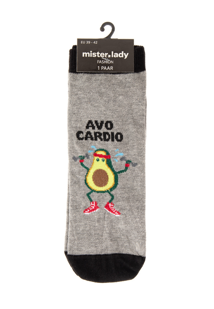 Sneaker-Socken mit Avocado-Motiv