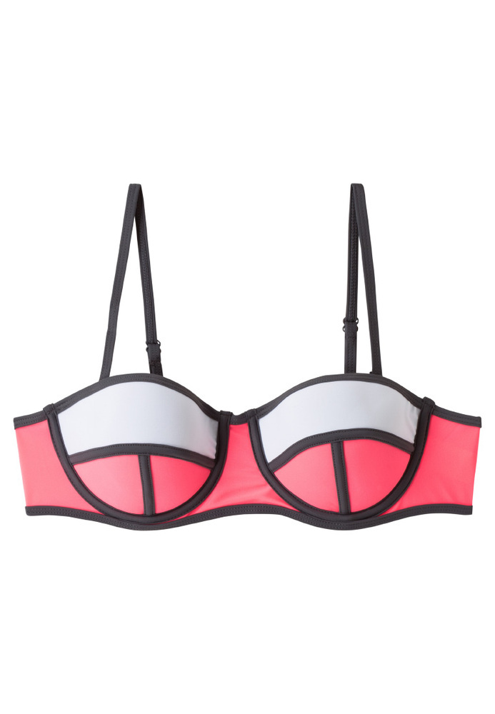 Bikini-Top im Colour-Blocking-Look