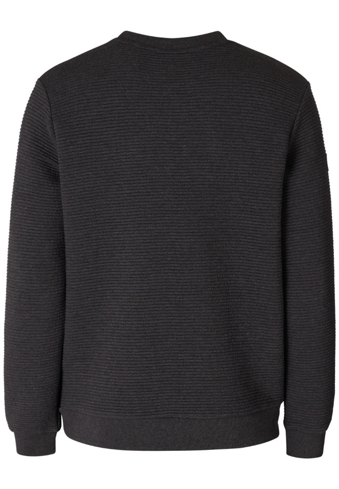 Sweatshirt mit Querripp-Struktur