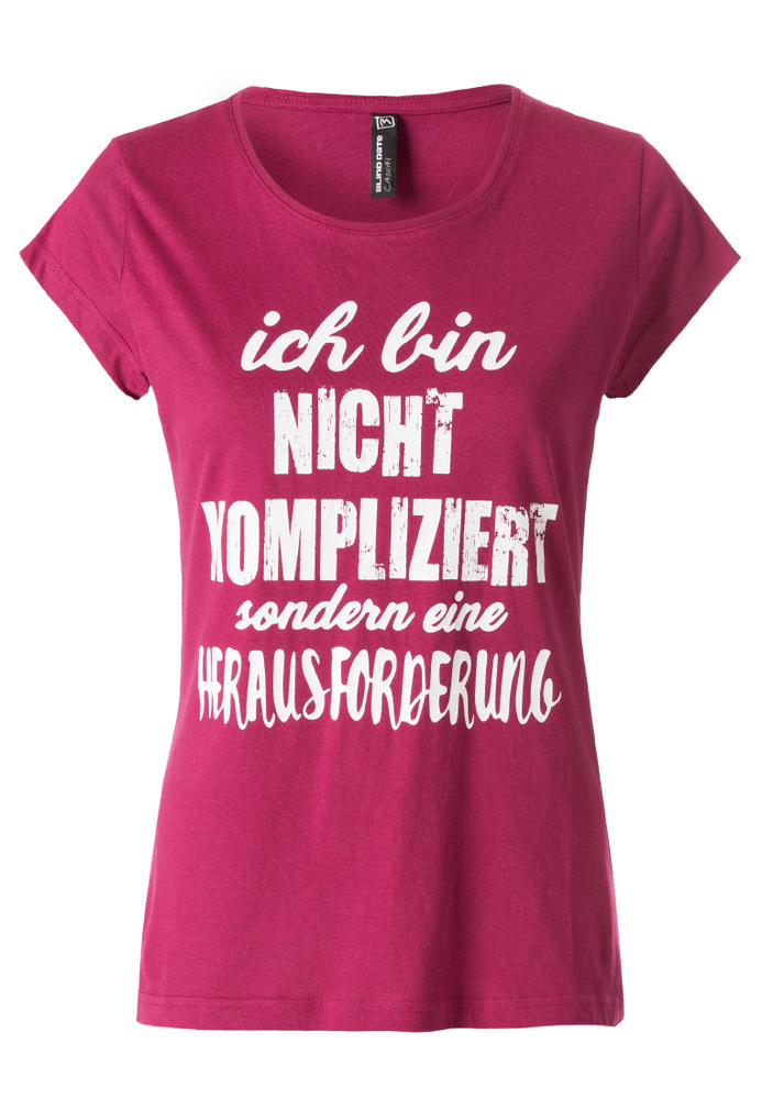 T-Shirt mit Sprüche-Druck