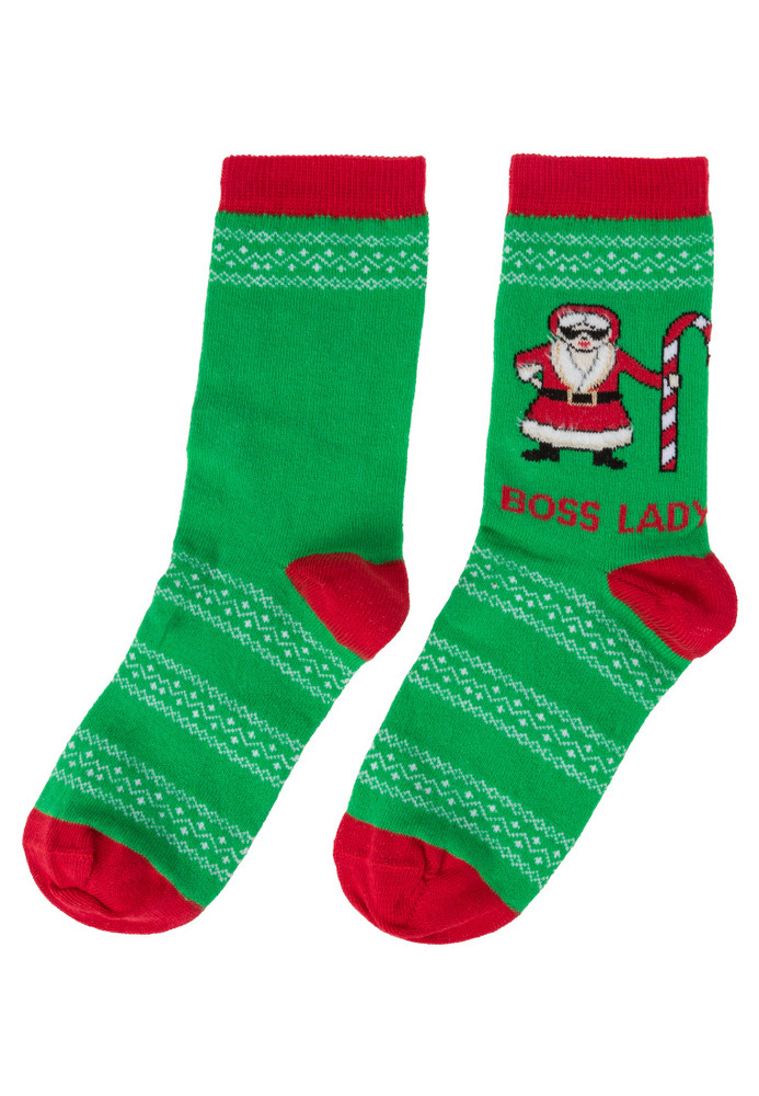 Socken mit Weihnachtsmotiv