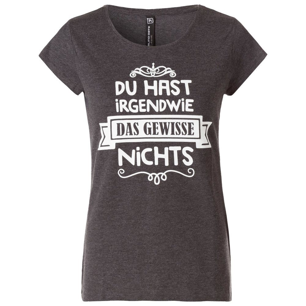 T-Shirt mit Sprüche-Druck