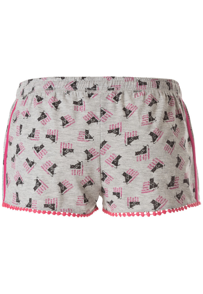 Pyjama Shorts mit Katzen