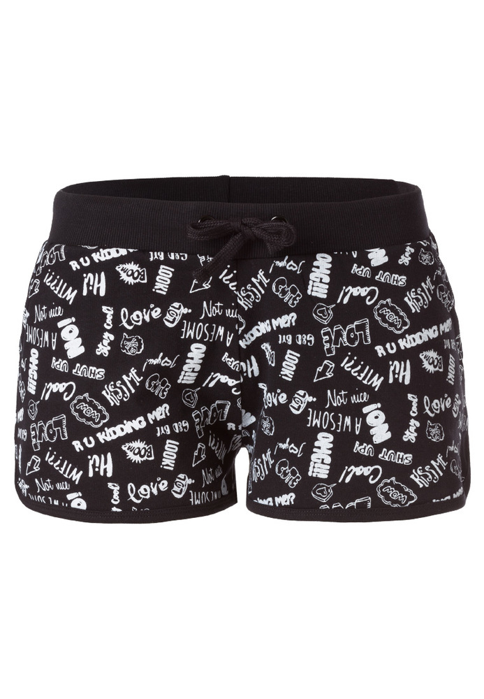 Shorts mit Sprüchedruck