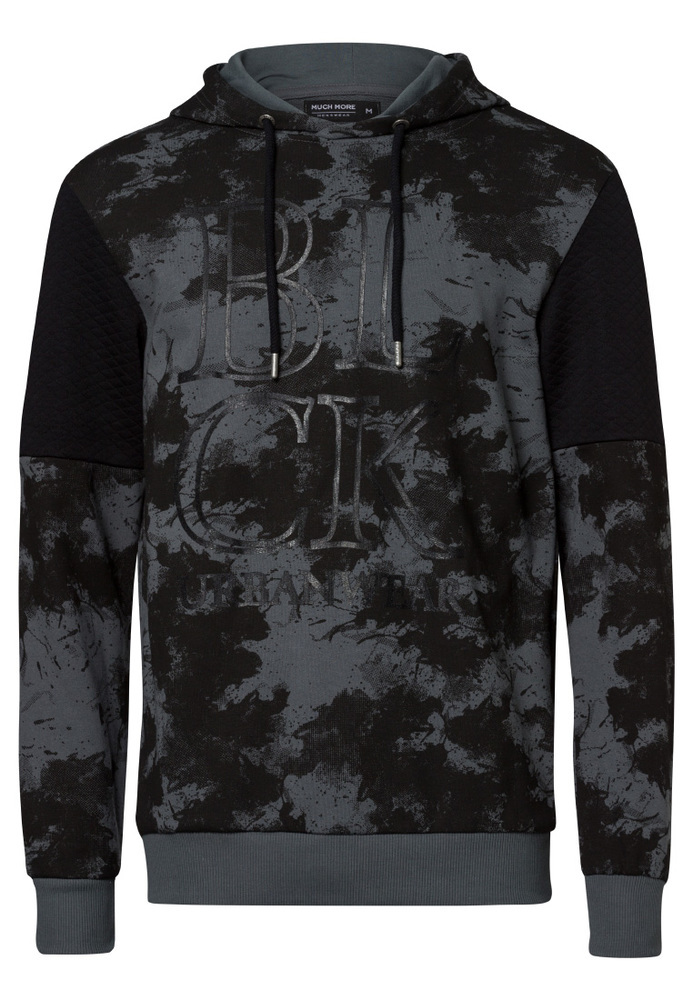 Hoodie mit Glossy-Schriftzug-Print