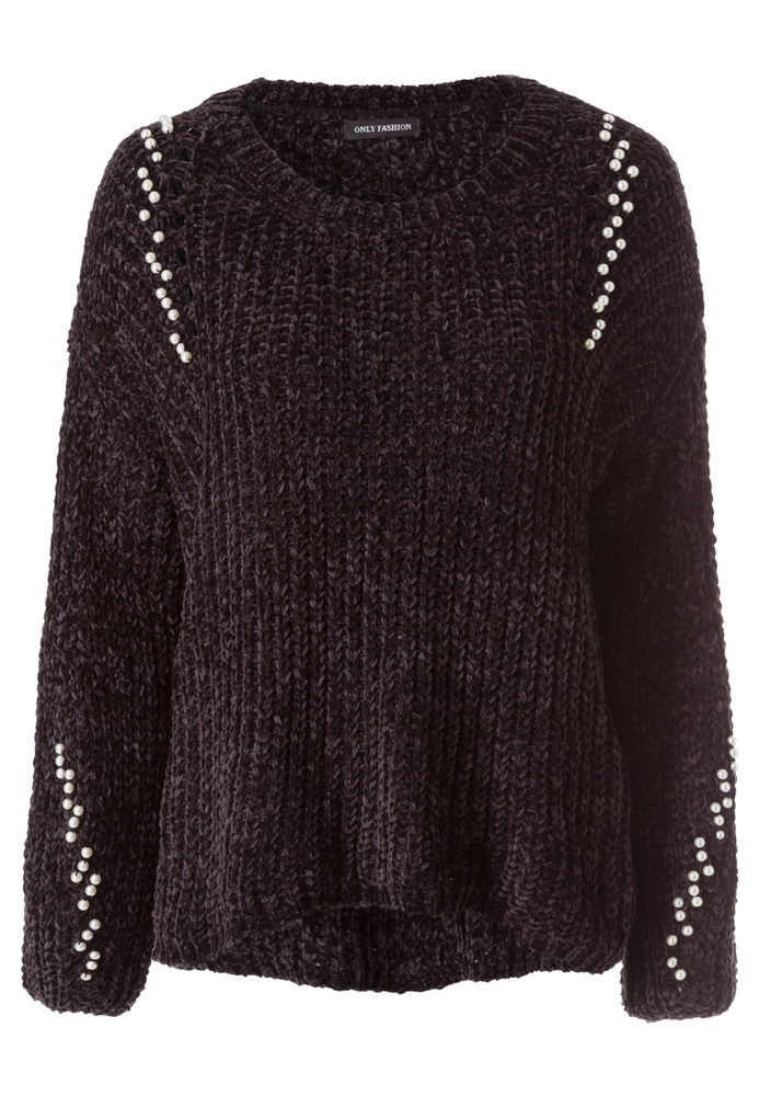 Pullover mit Perlen