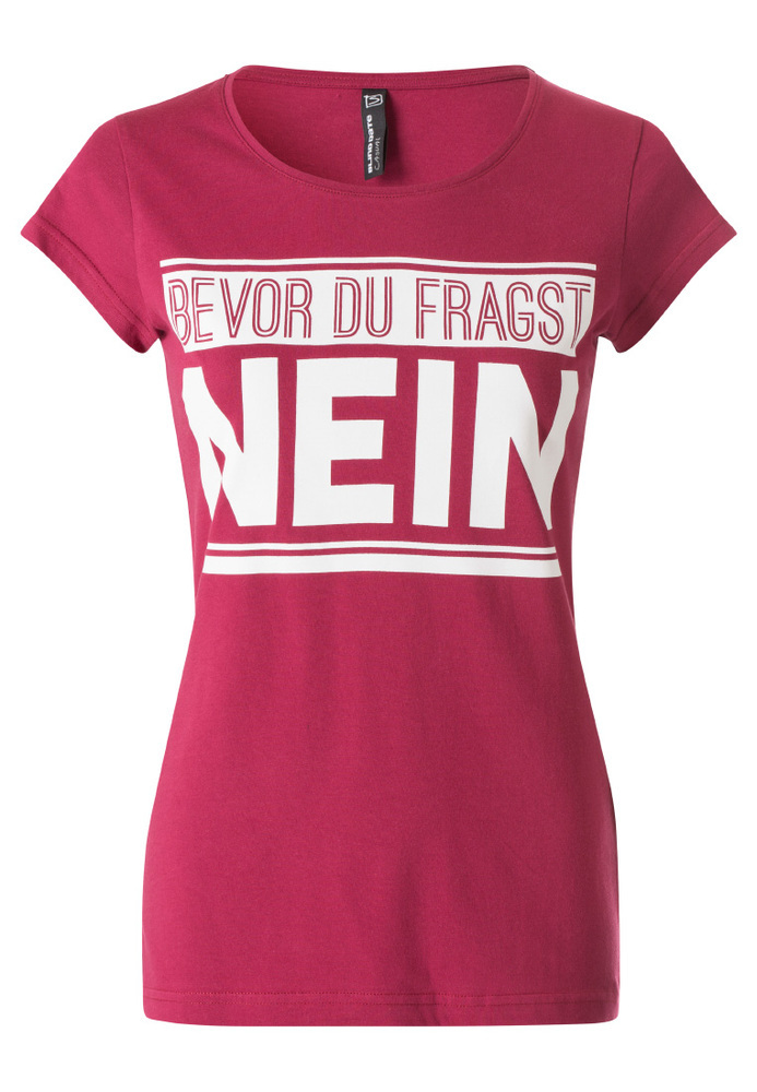 T-Shirt mit Sprüche-Druck