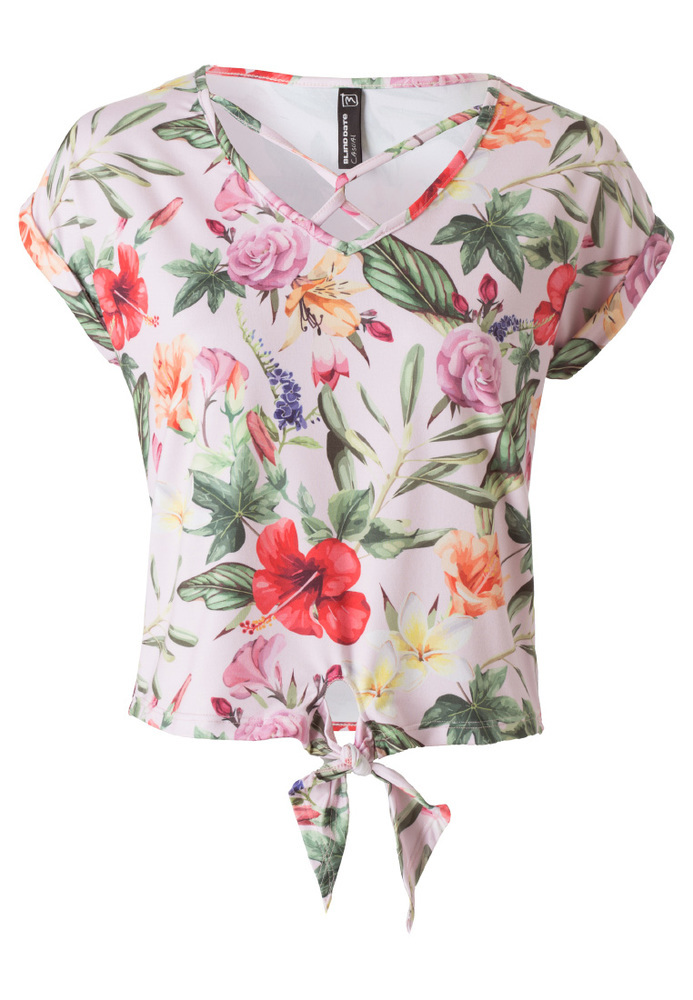 Fledermausshirt mit All-Over Blumen-Print