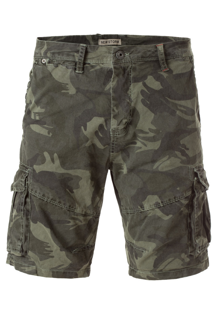 Bermuda-Shorts in Camouflage-Optik