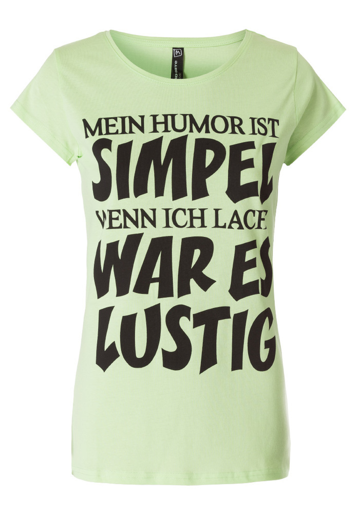 T-Shirt mit Sprüche-Druck